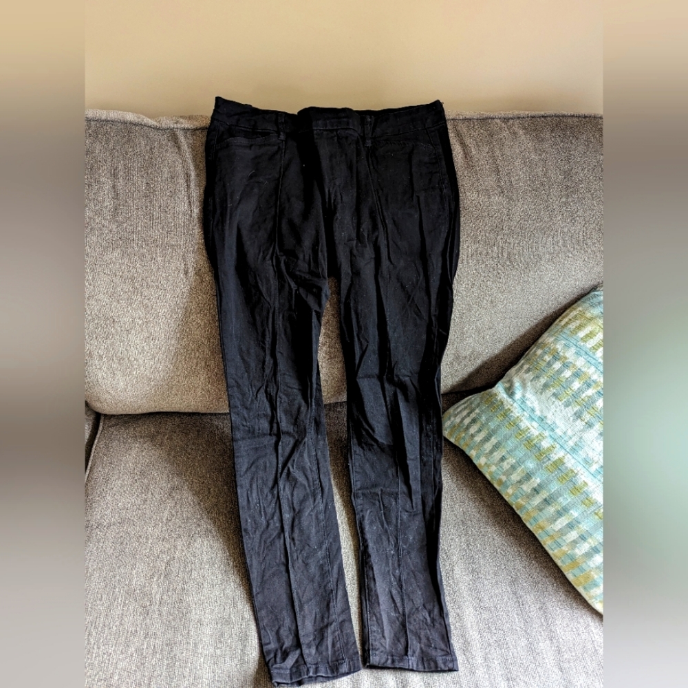 ModCloth Skinny Black Ponte Pants Size 14